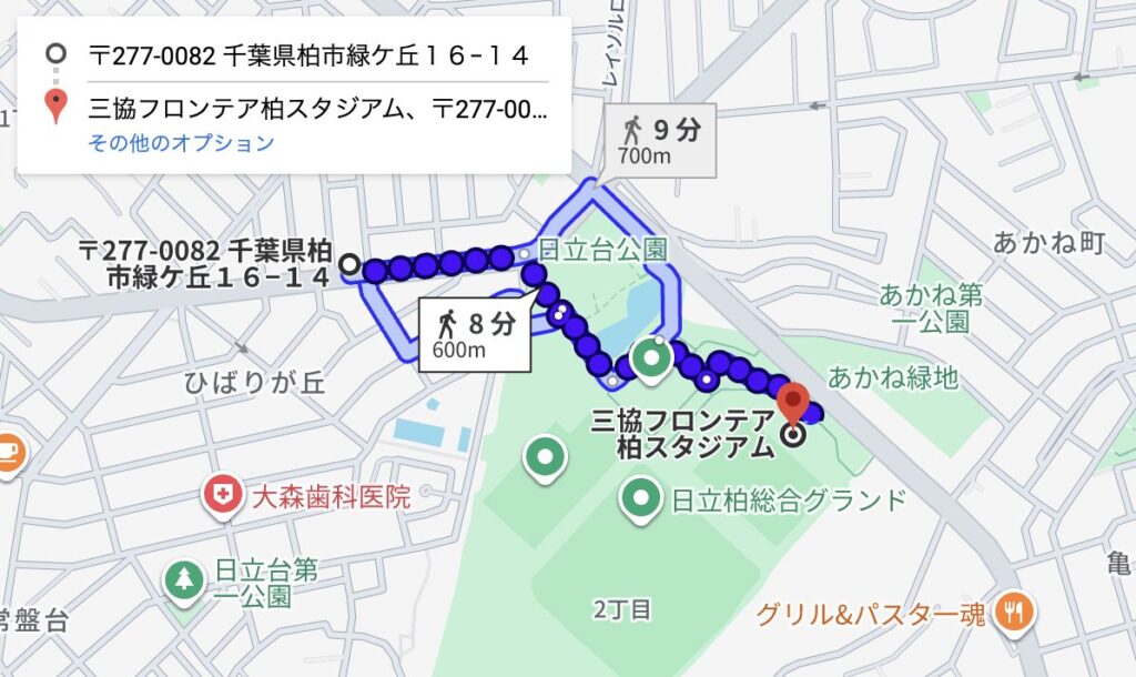 緑ケ丘16−14周辺駐車場