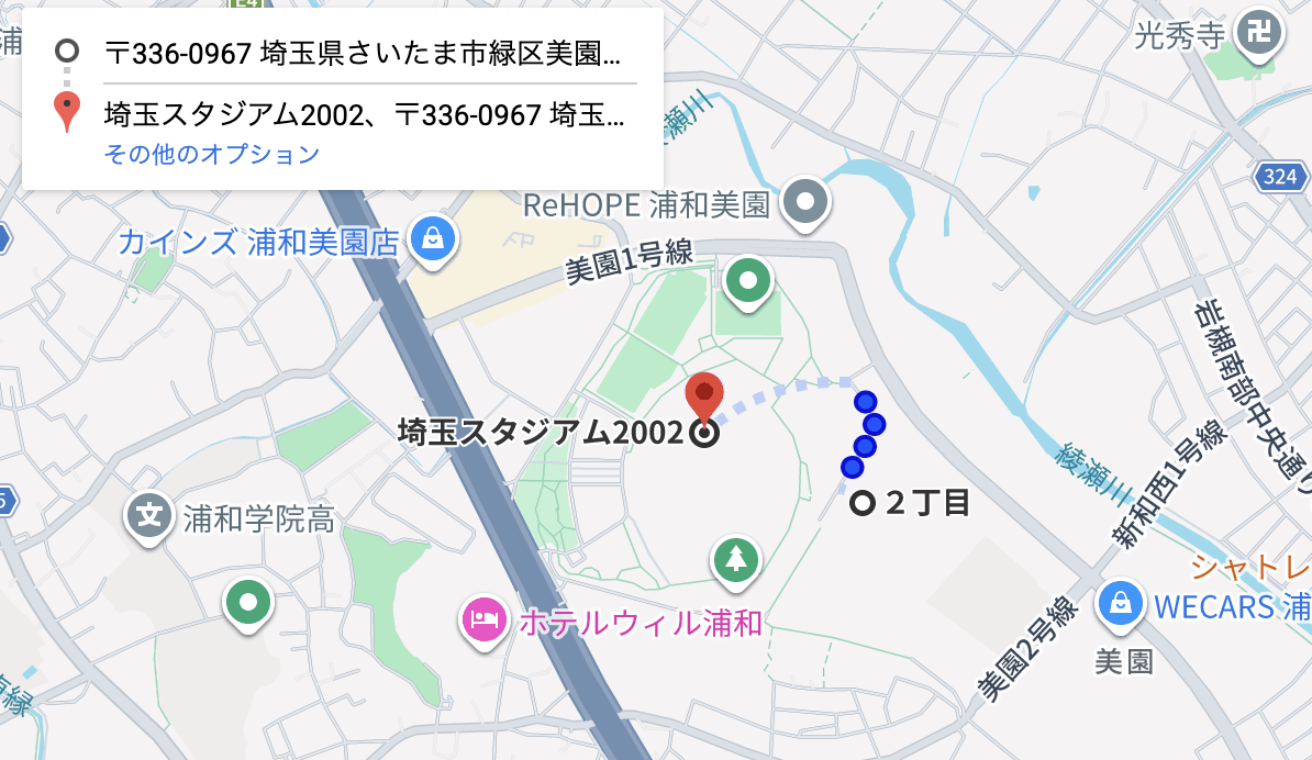 さいたまスタジアム東口駐車場