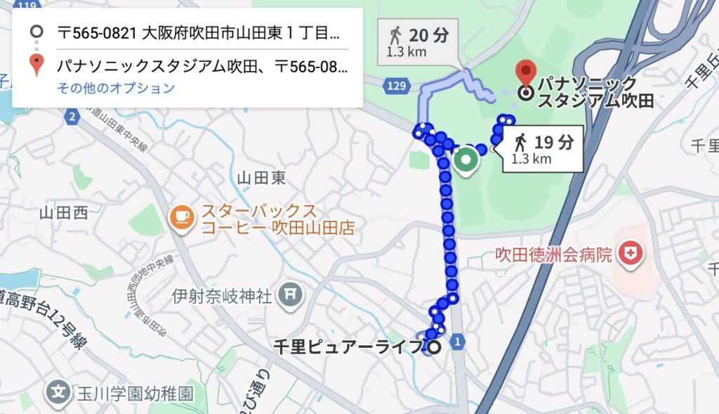 パナスタ山田東1−25駐車場