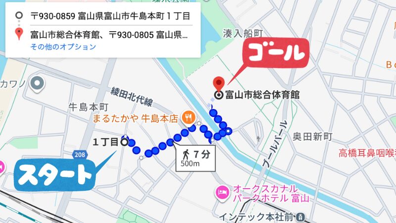 ykkアリーナ牛島本町1丁目駐車場徒歩7分