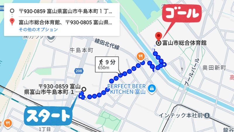 ykkアリーナ牛島本町1丁目駐車場徒歩9分